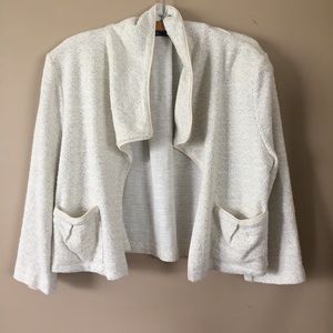 Anthropologie Tart cream crop cardigan